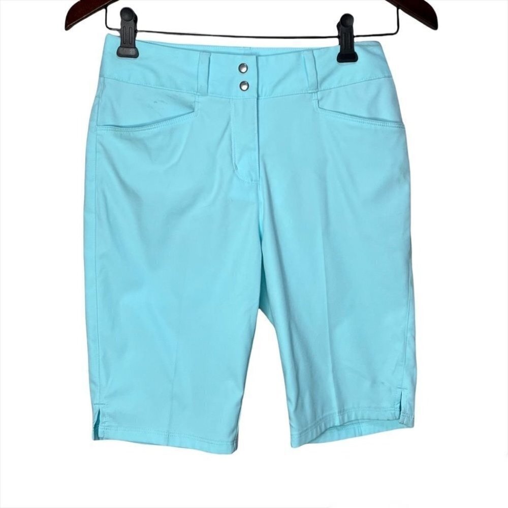 Adidas Blue Bermuda Shorts Size 0 NWT Brand New